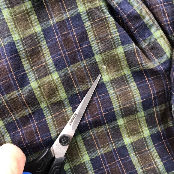 Untuckit Mens Shirt Medium Long Sleeve Plaid Button-Up Flannel 100% Cotton - Picture 10 of 11